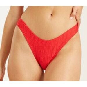 Billabong Redd Wave Trip Hike Skimpy Textured Swim Bikini Bottom L NWT